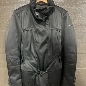 Peuterey Black Jacket with Branded Silver Plaque